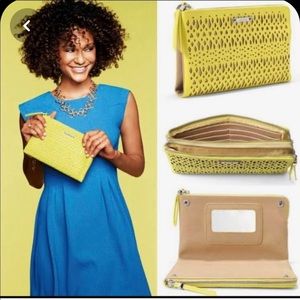 Stella & Dot Yellow Clutch